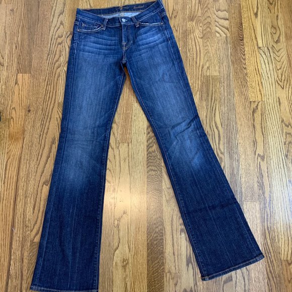 7 For All Mankind Low- Rise Bootcut Jeans - Picture 1 of 4